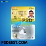 Australia Queensland Driving License Fully Editable PSD Template
