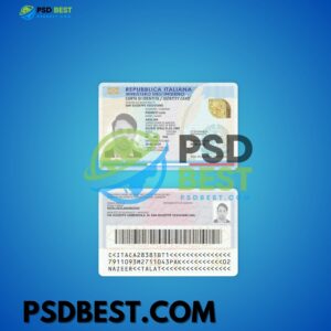 Italy ID Card Custom Design Vector Quality CDR Files