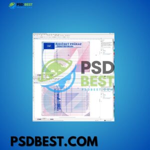Czech Republic Driving License Front+Back HQ CorelDraw CDR Files V1